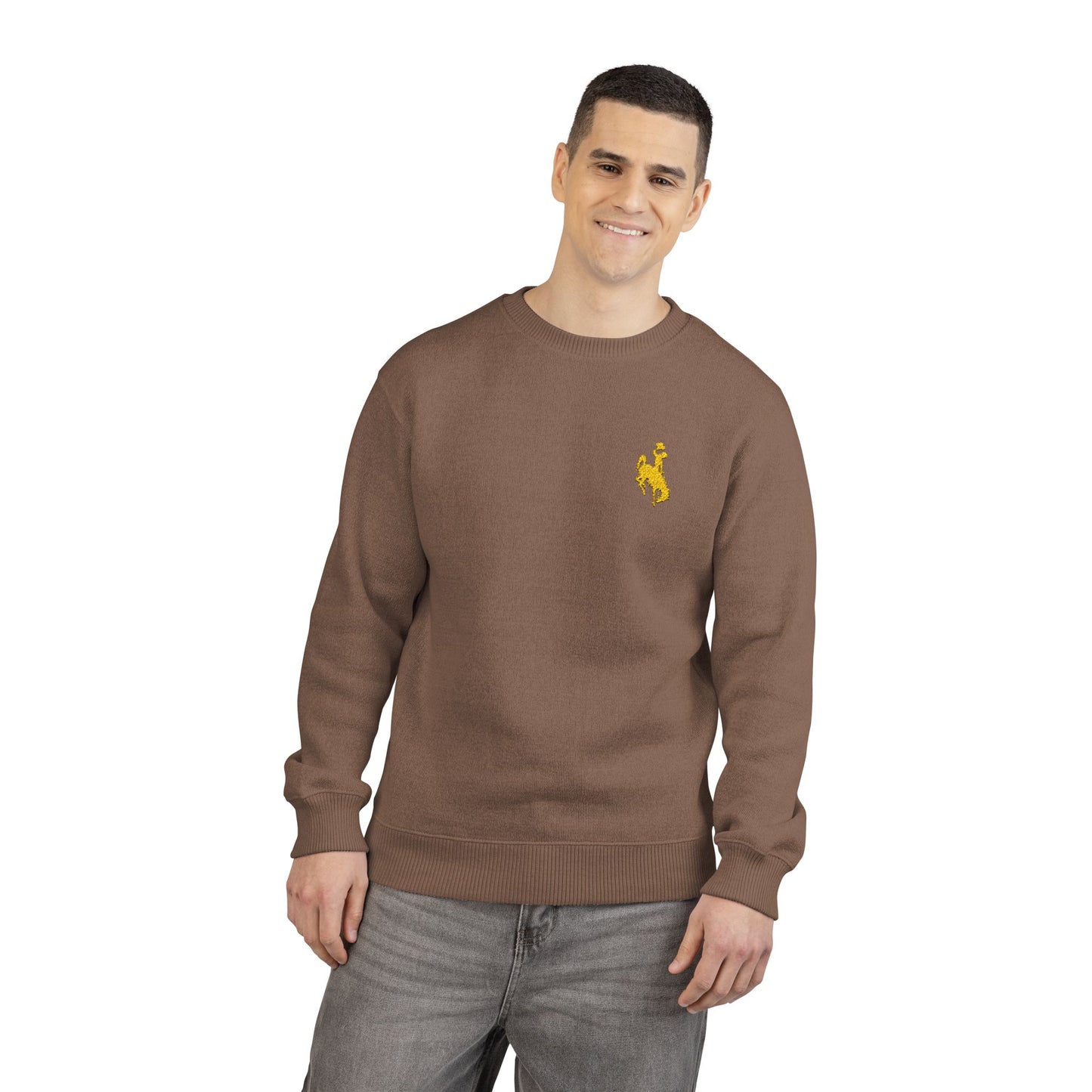Embroidered Bucking Spirit Sweatshirt - O2 Apparel&Co-Sweatshirt