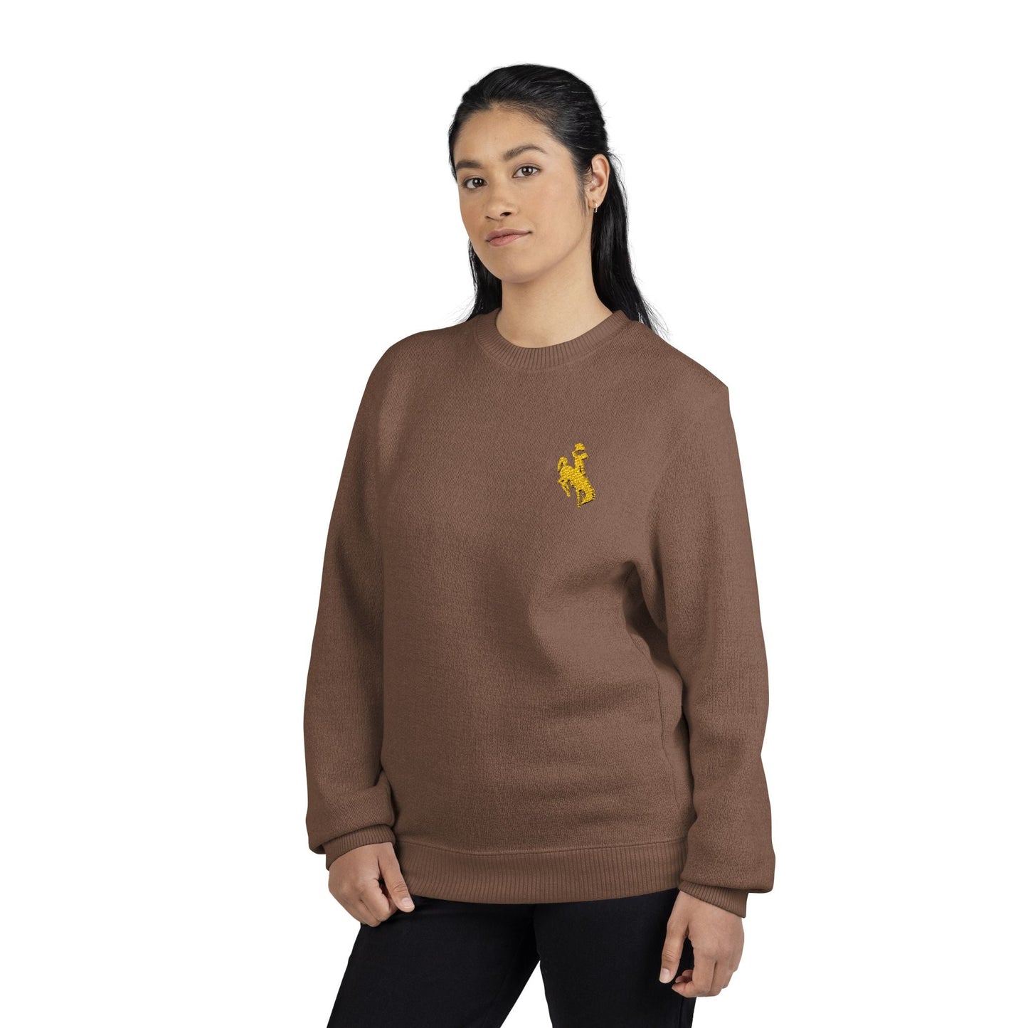 Embroidered Bucking Spirit Sweatshirt - O2 Apparel&Co-Sweatshirt